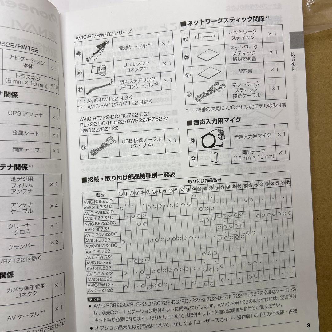 Pioneer AVIC-RZ722 カーナビ
