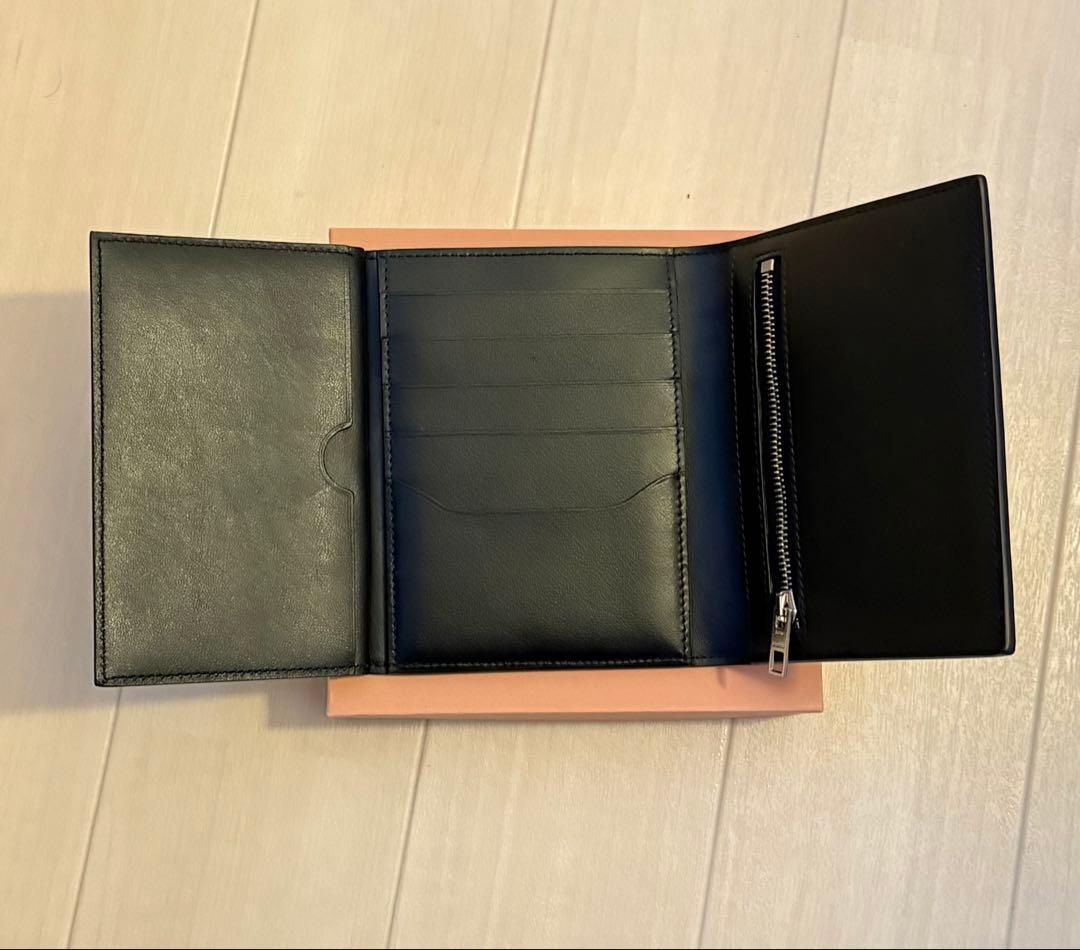 ACNE STUDIOS レザー ウォレット ファスナーディテール