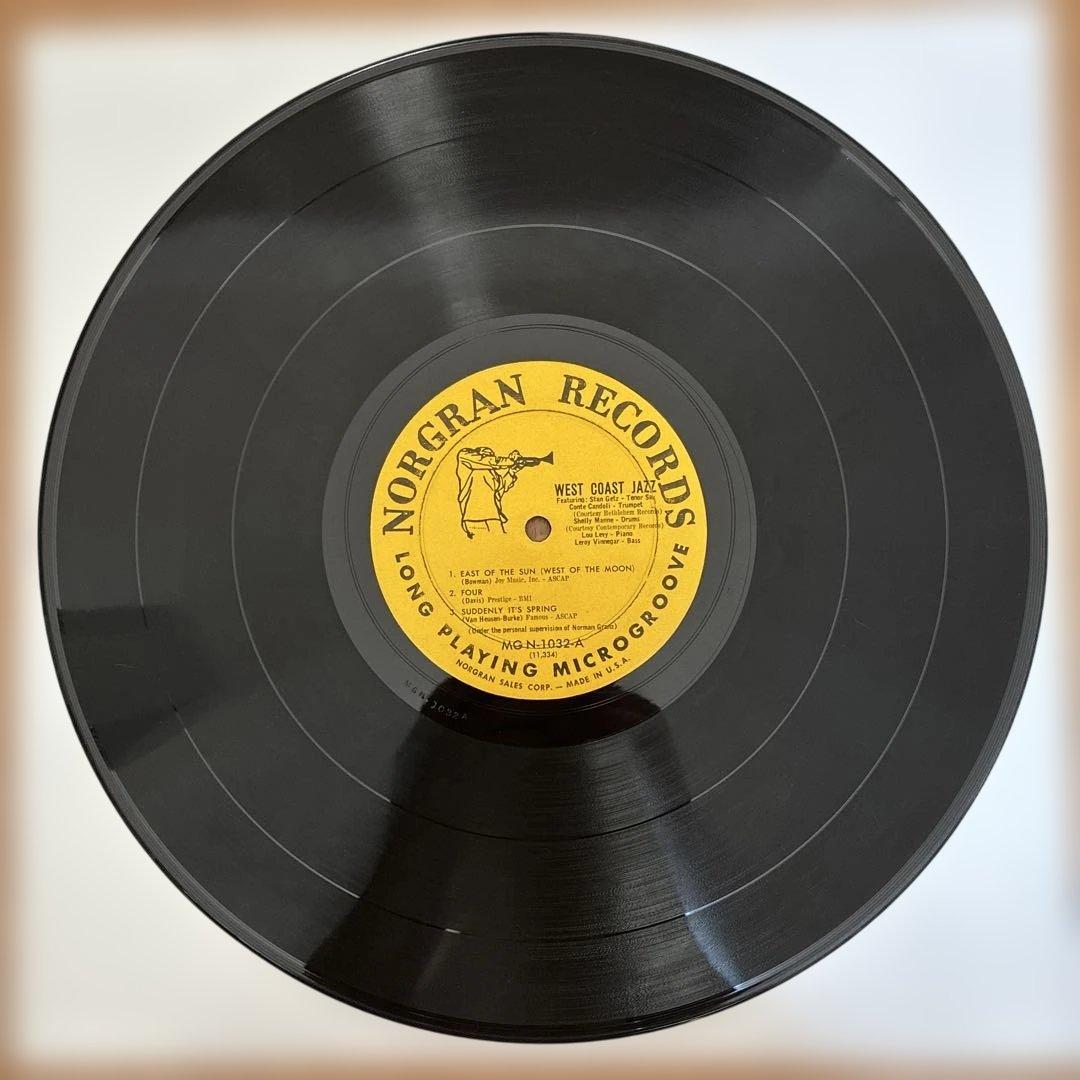 スタンゲッツ 名盤 レコード ウェストコーストジャズ USオリジナルモノ盤