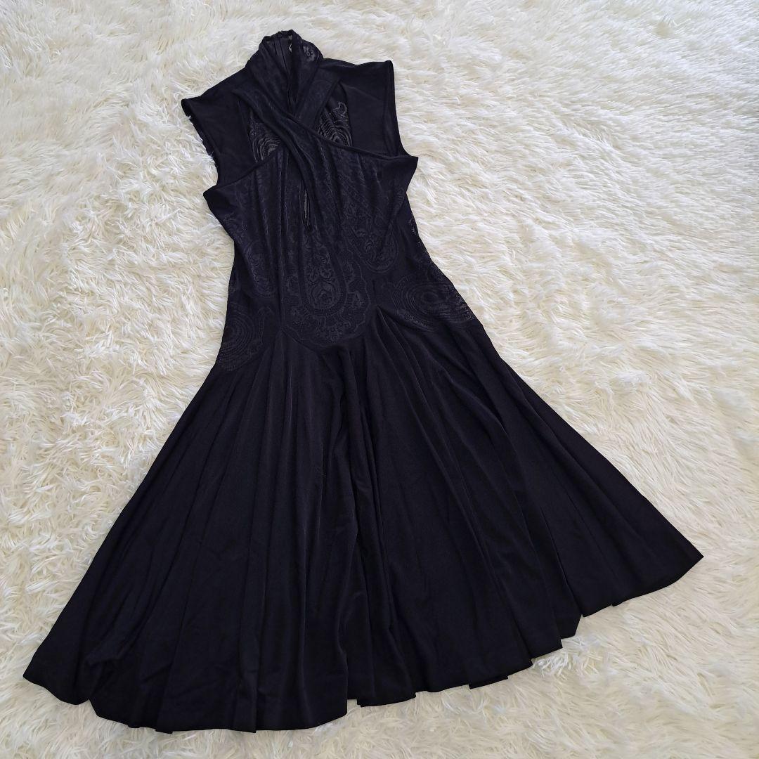 レオナール　ダンス衣装　シースルー　ブラック　サイズ38