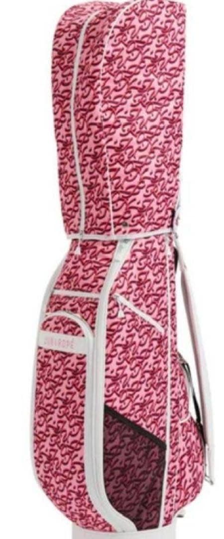 JUN ROPÉ ピンク ロゴパターン キャディバッグ