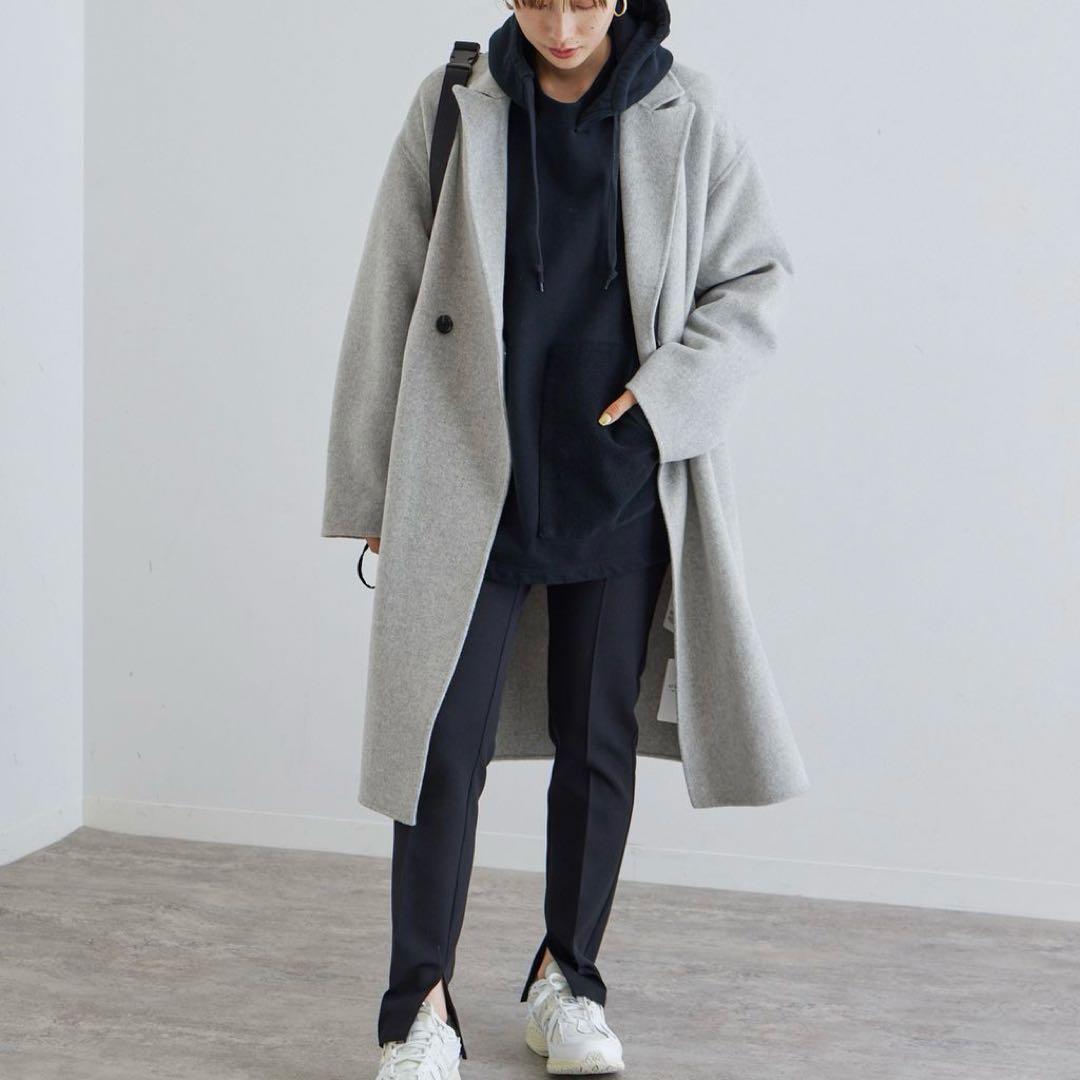 美品FRAMeWORK SUPER160s ダブルブレストコート　スーパー160