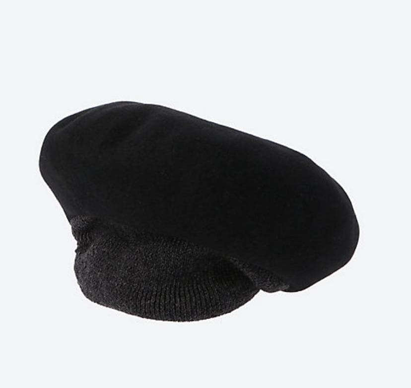 chisaki チサキ ウールフエルトベレー puka　ブラック