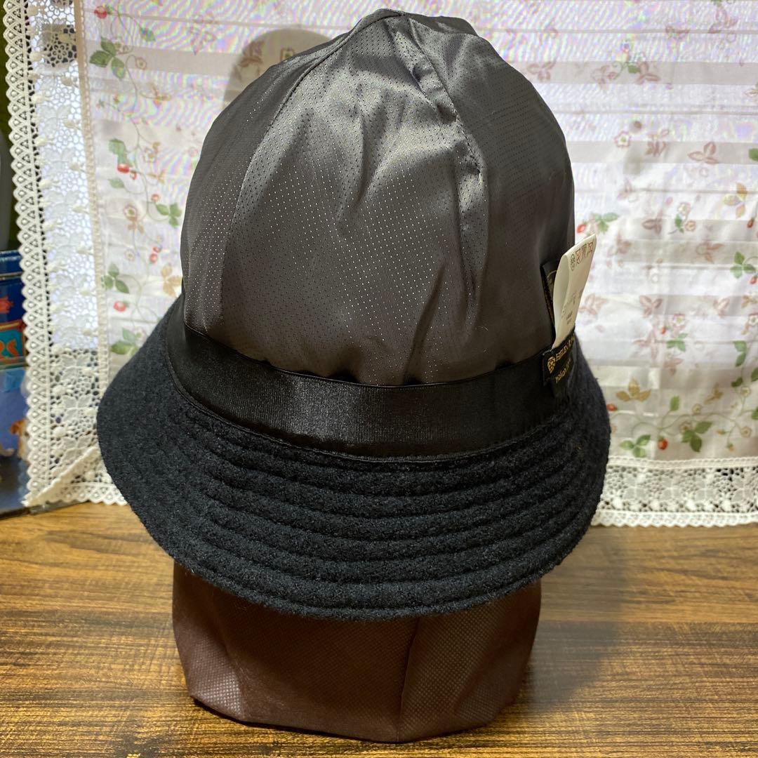 ヘレンカミンスキーHELEN KAMINSKI ブラックウールハット花飾り付き