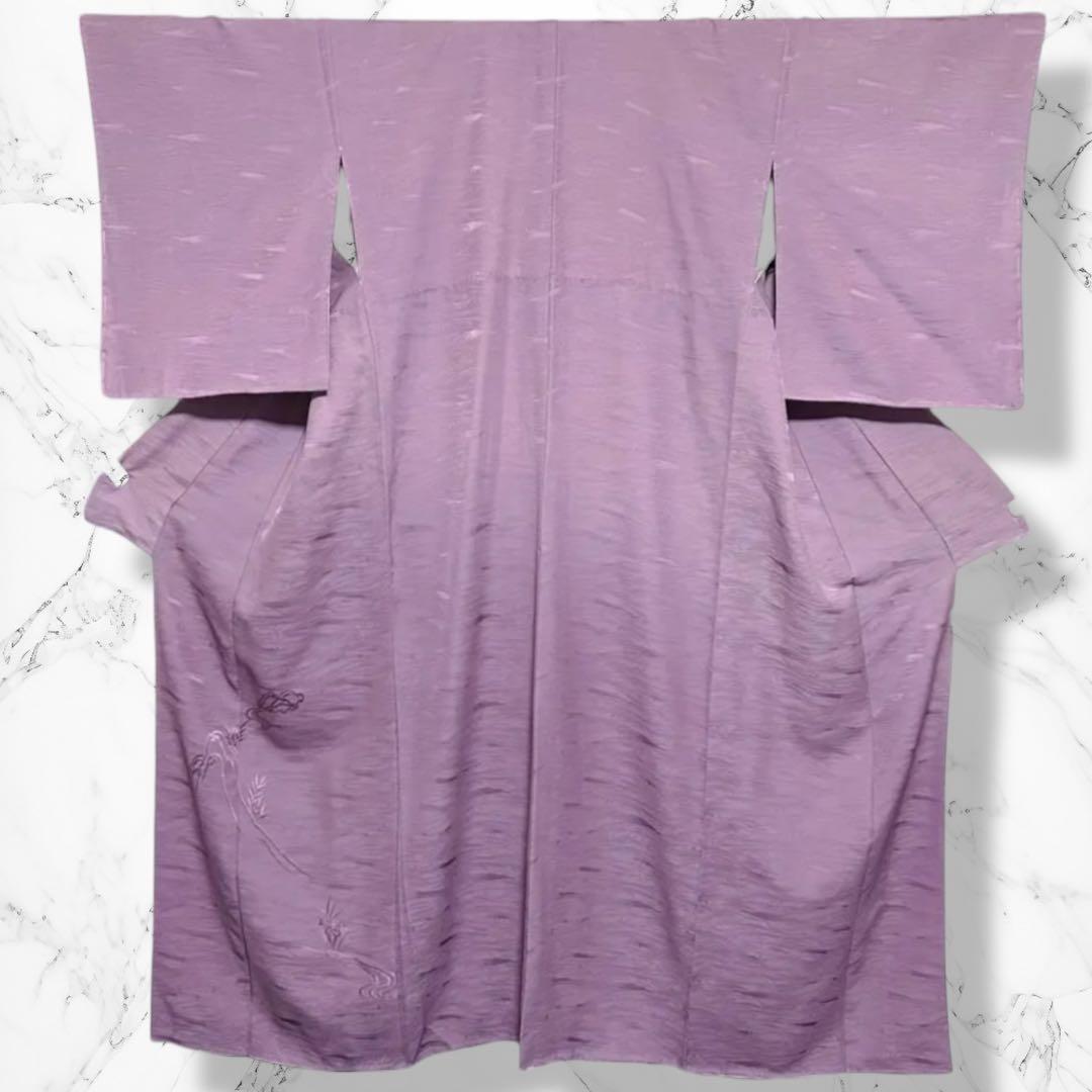 コ*)様 未使用　新品　美品　袷　正絹　色無地　絵羽色無地　フルセット　4点