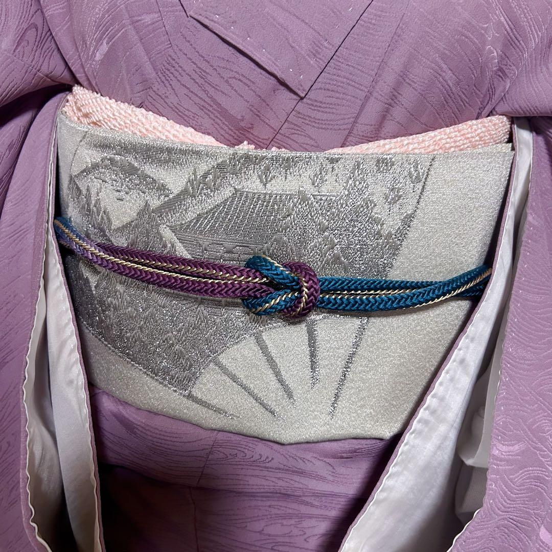 コ*)様 未使用　新品　美品　袷　正絹　色無地　絵羽色無地　フルセット　4点