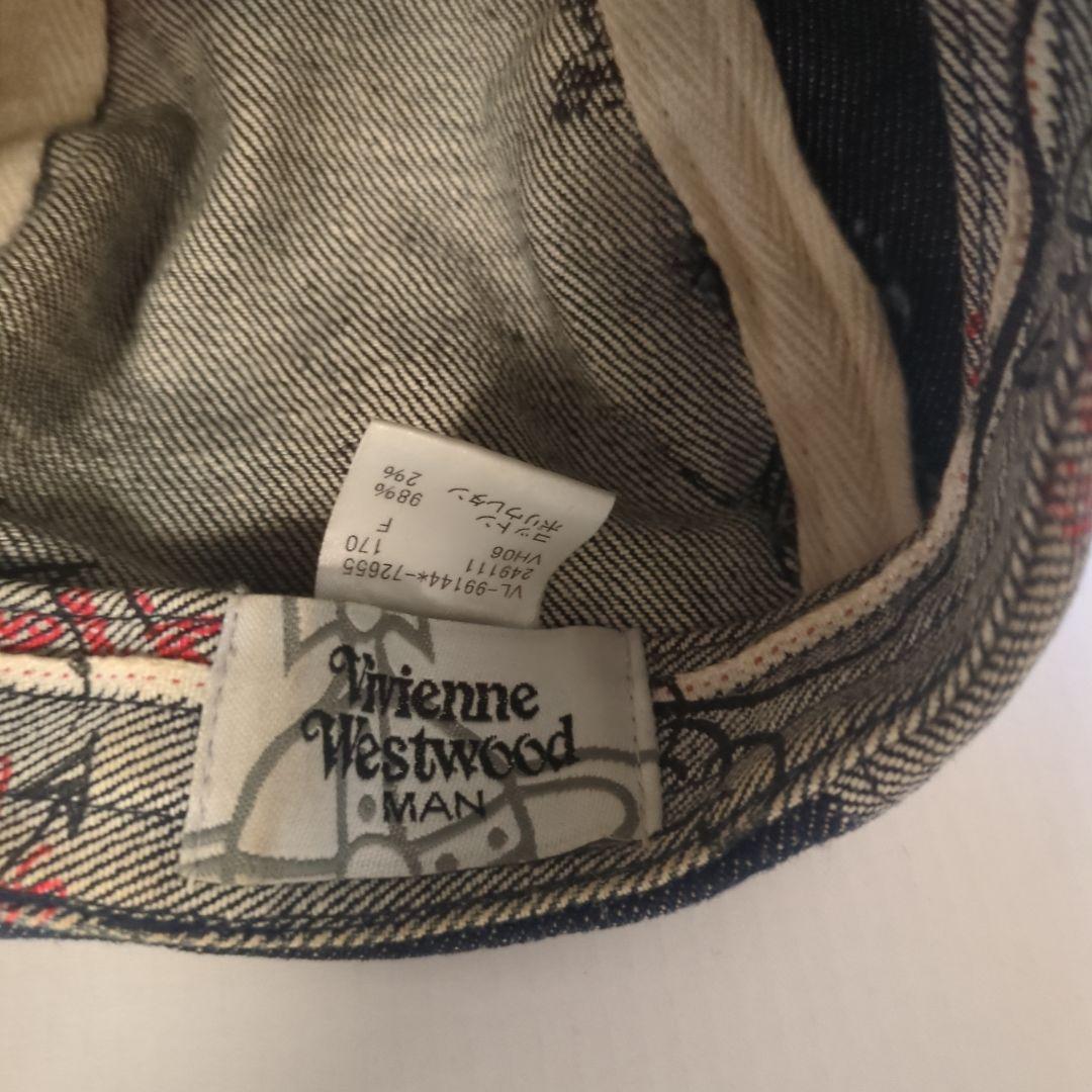 レア！ ヴィヴィアン・ウエストウッド デニム パッチワーク キャスケット