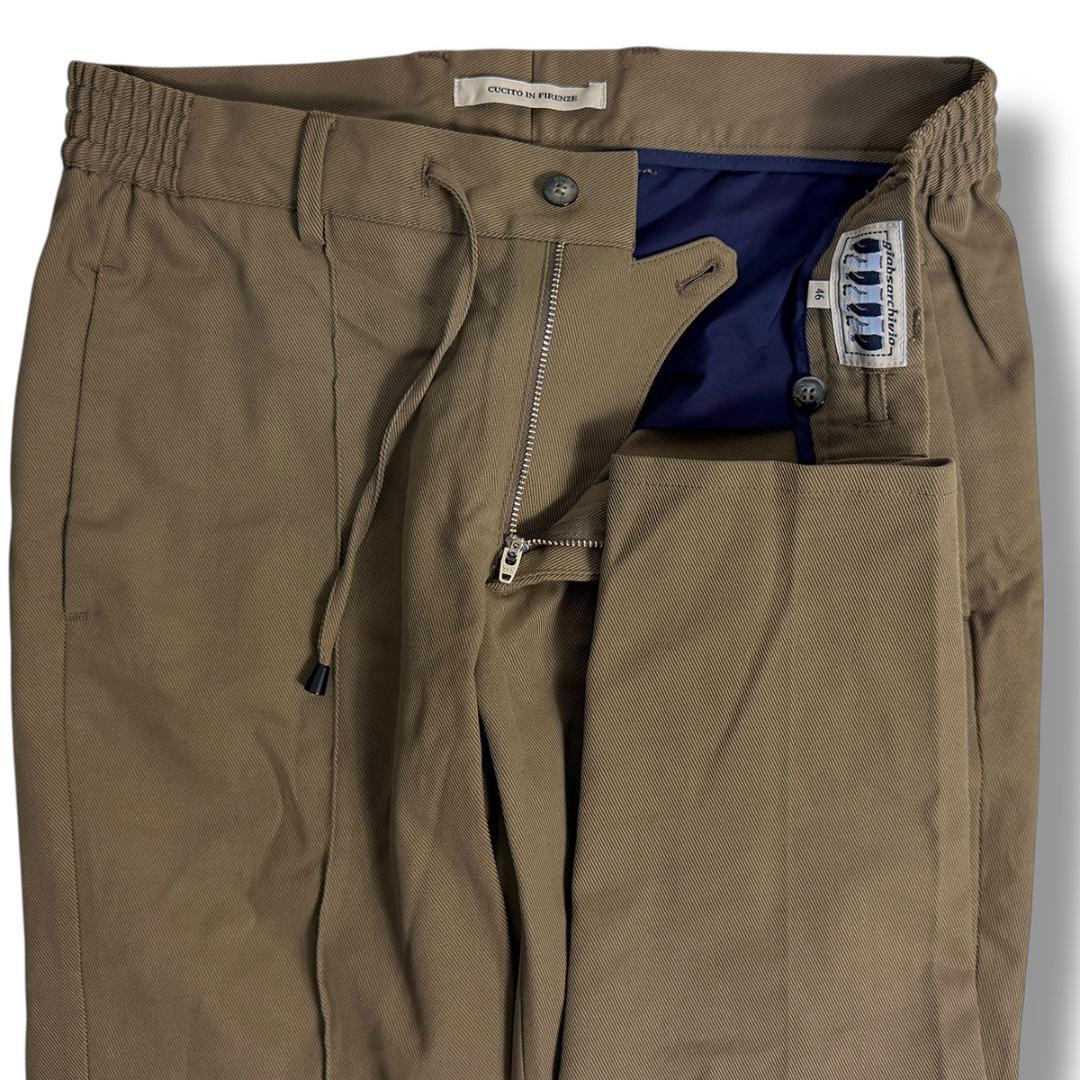 J7004美品ジャブスアルキヴィオ22AWマサッチョ永久クリースリラックスパンツ