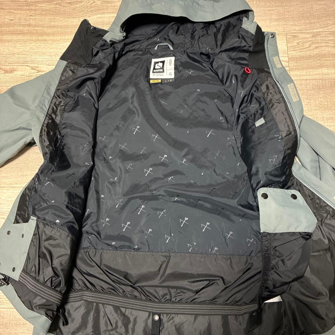 定価3.9万 ボンファイアスノーボード PITCH SHELL JACKET L