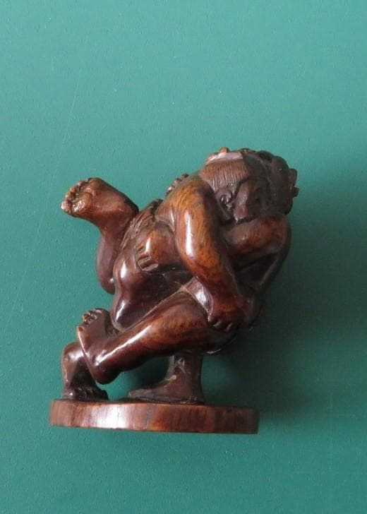 【ナリトラ専用】根付　相撲の取り組(大型)　外4点