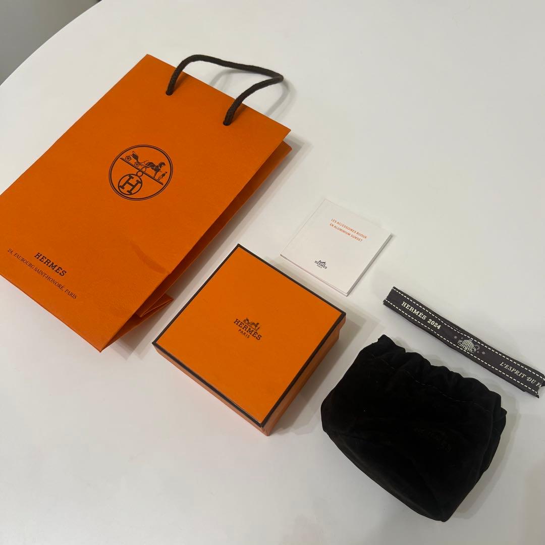 HERMES　エルメス　《コリエ・ド・シアン》　バングル　ローズ【新品】