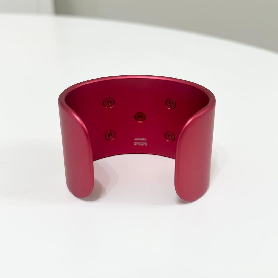 HERMES　エルメス　《コリエ・ド・シアン》　バングル　ローズ【新品】
