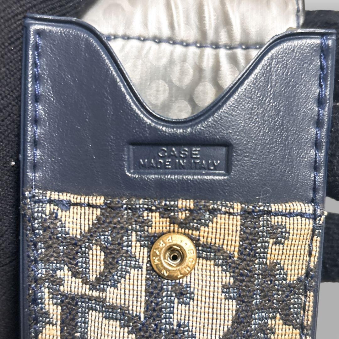 未使用品 ディオール 折りたたみ傘 トロッター オブリーク コンパクト ネイビー