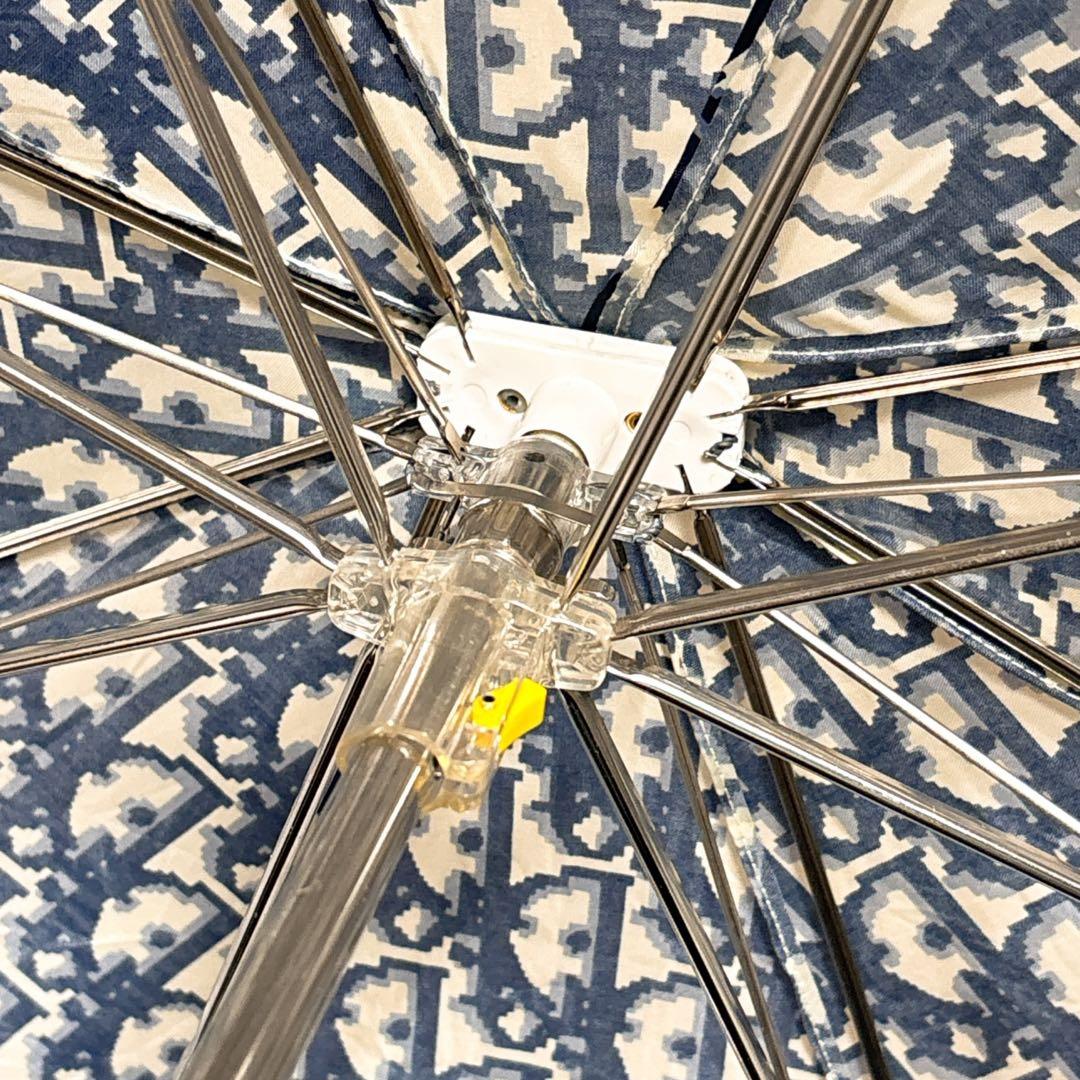 未使用品 ディオール 折りたたみ傘 トロッター オブリーク コンパクト ネイビー