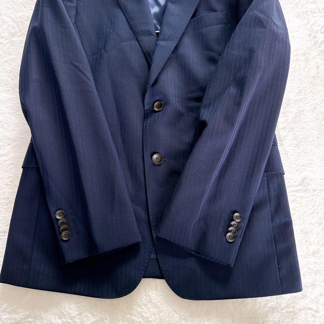 【PERSON'S FOR MEN】3ピース スーツ ネイビー YA4サイズ