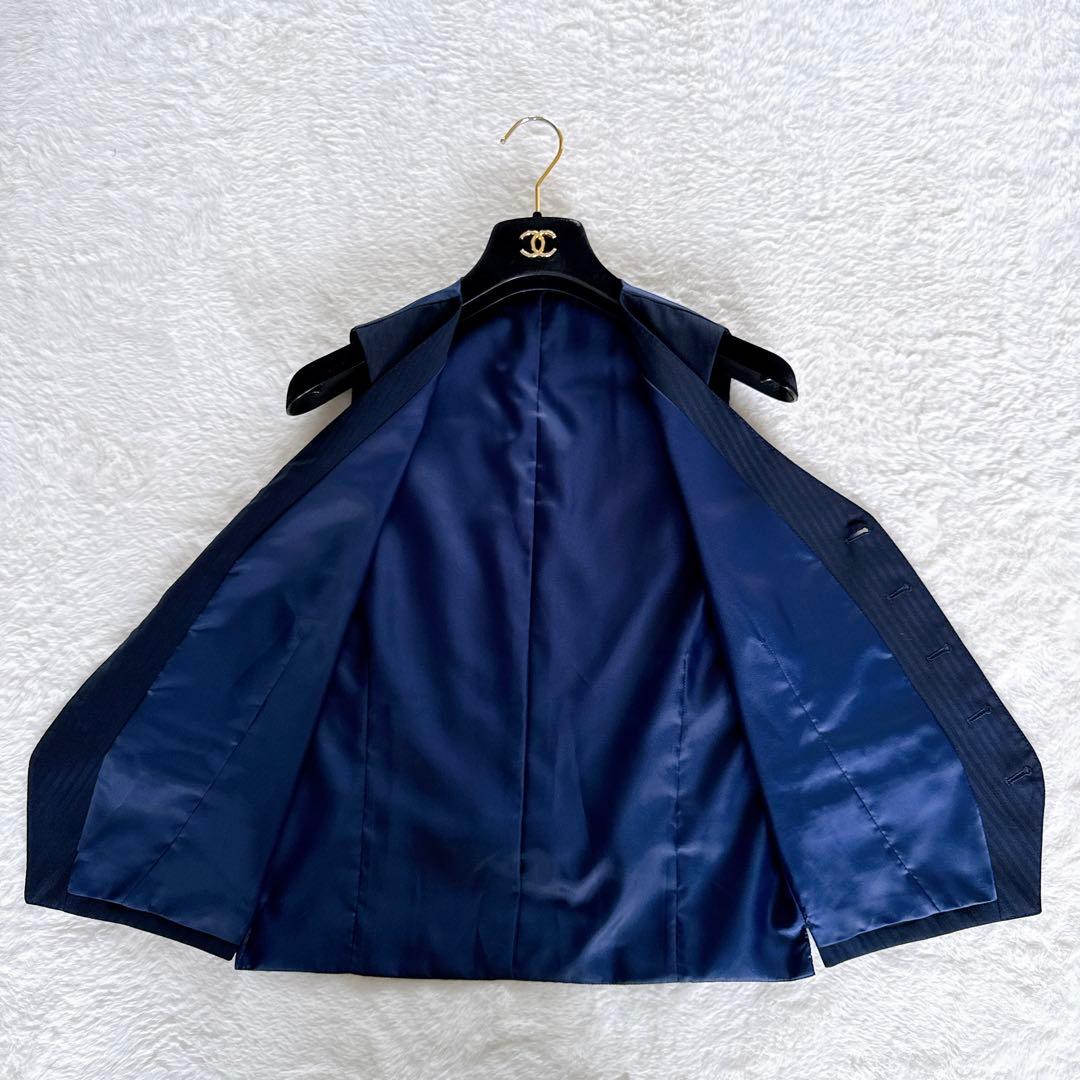 【PERSON'S FOR MEN】3ピース スーツ ネイビー YA4サイズ