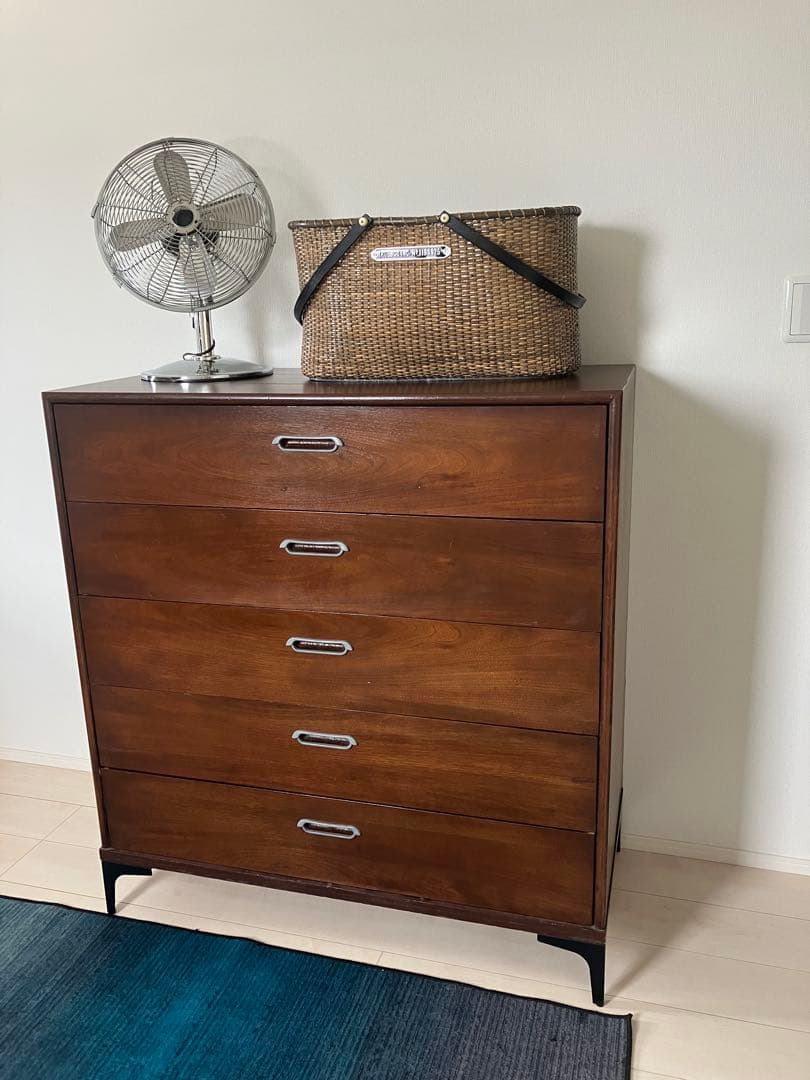 【値下げ】 USビンテージ チェスト ミリタリー5段　ヴィンテージ　米軍アメリカ