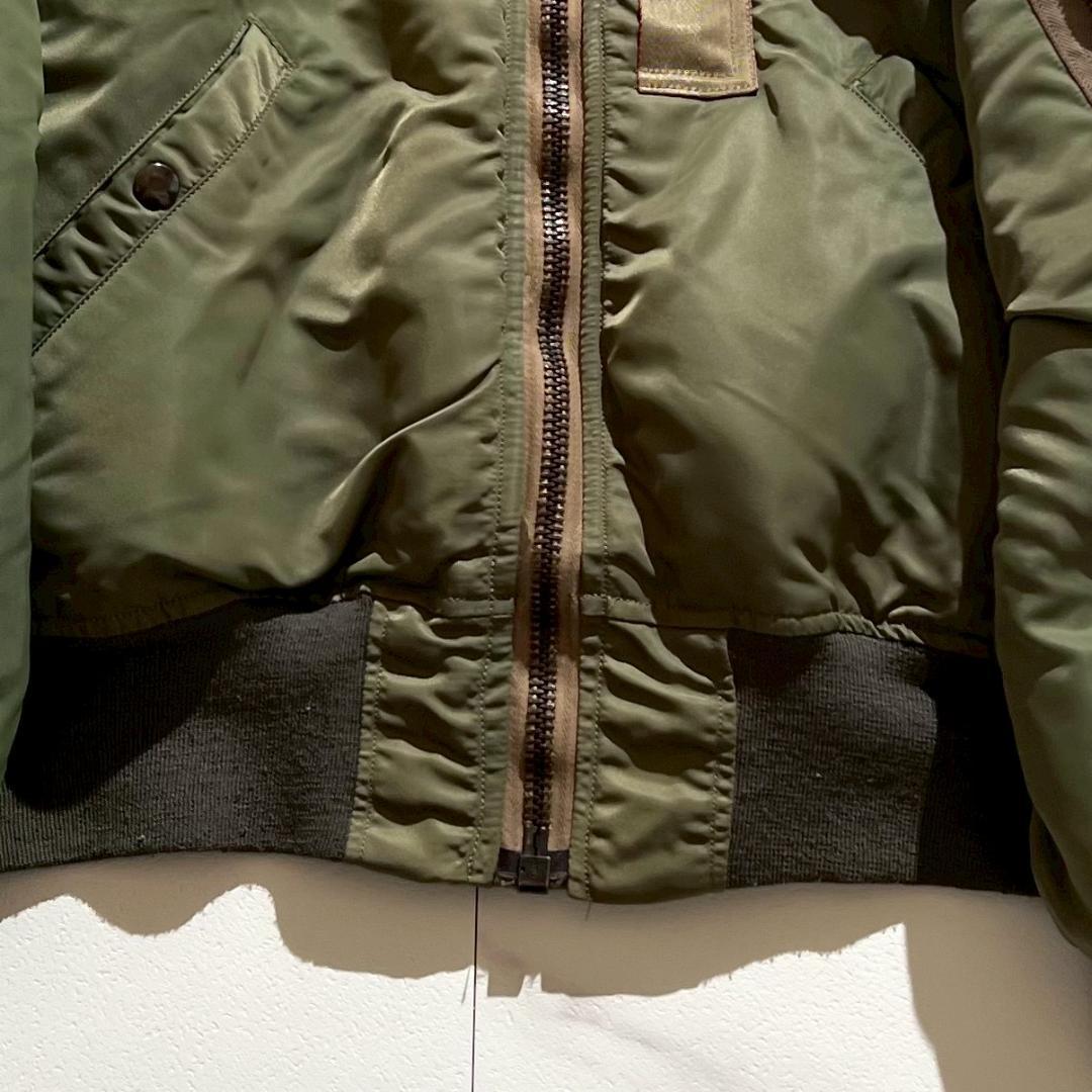 希少　初期　バズリクソンズ　B-15D　MOD　フライトジャケット　オリーブ　緑