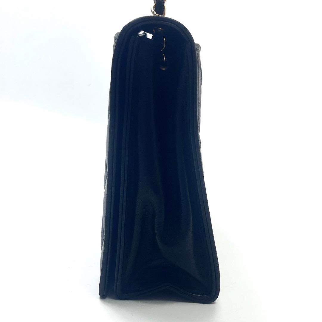 CHANEL シャネル マトラッセ ラムスキン チェーン ショルダー ブラック