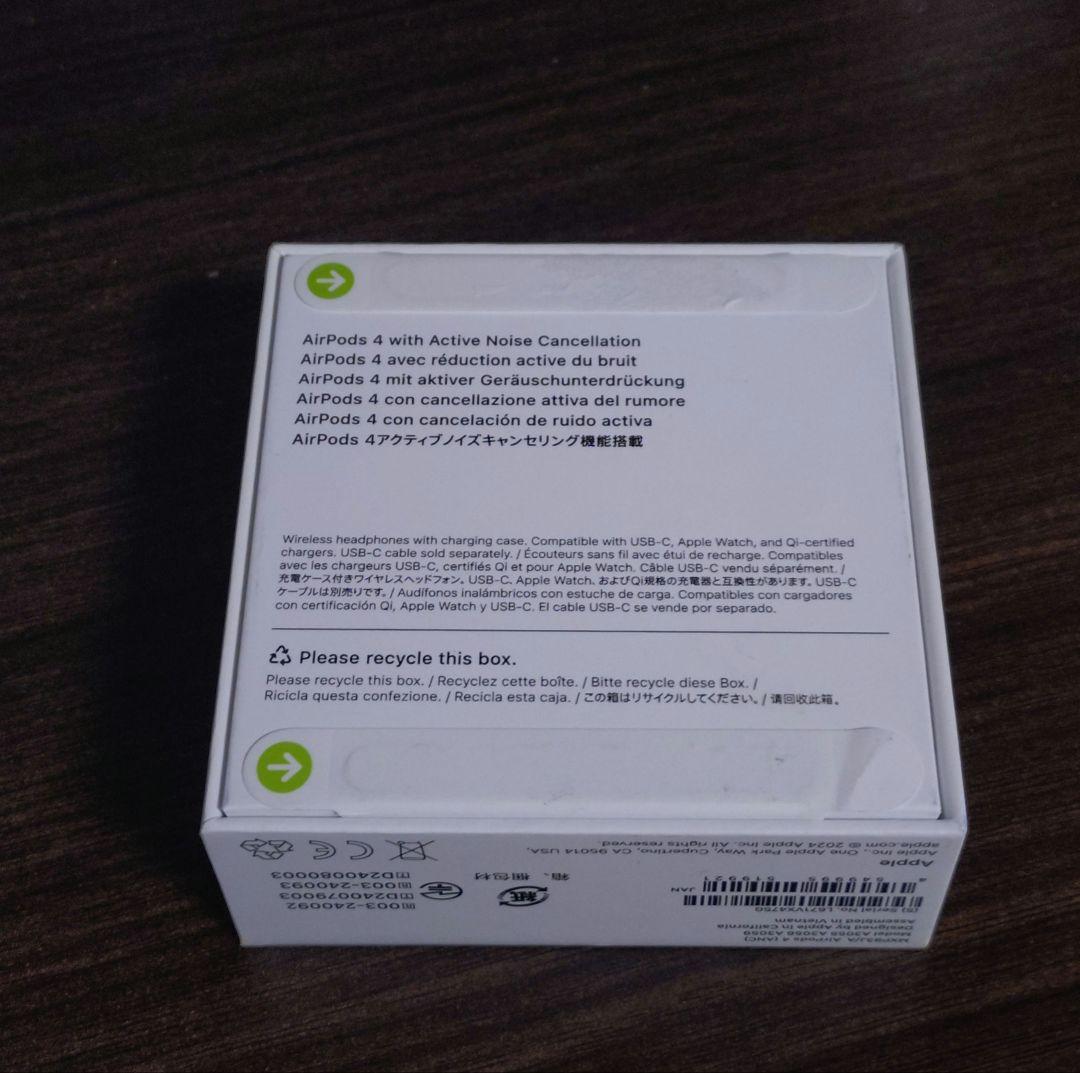 自*い様 AirPods 4 本体 アクティブノイズキャンセリング