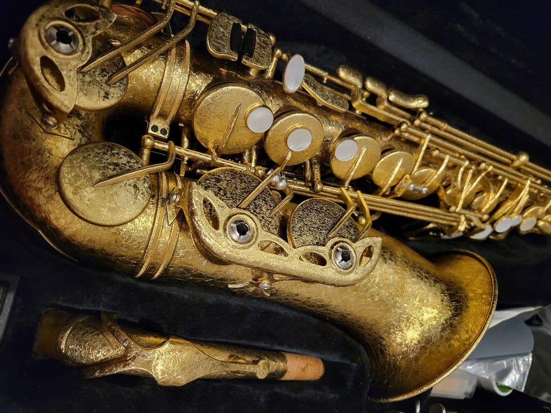 ノ*君様 アンティグアAntigua パワーベルアルトサックス マウスピースとス