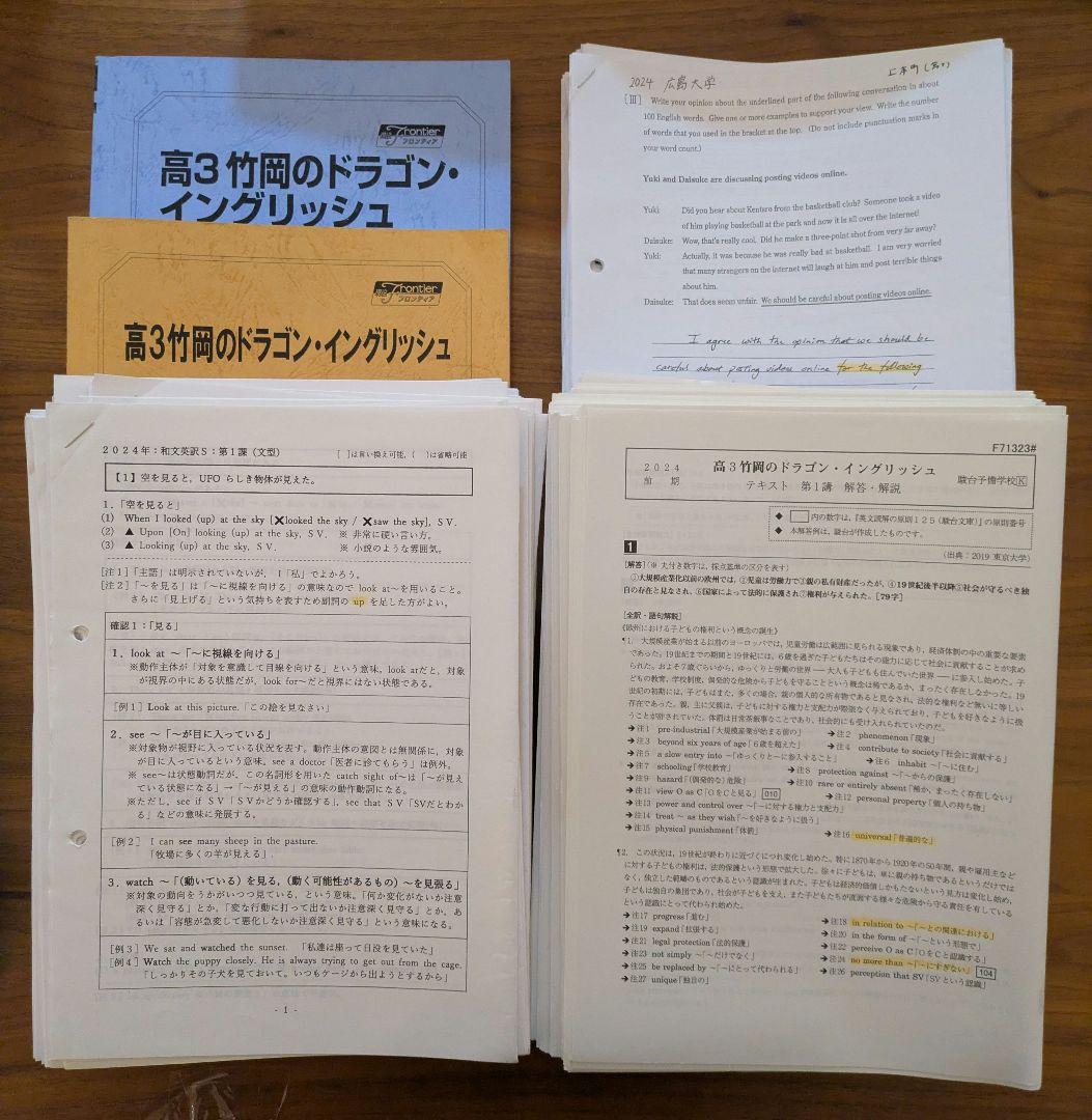 高3竹岡のドラゴン・イングリッシュ 2024年度 駿台
