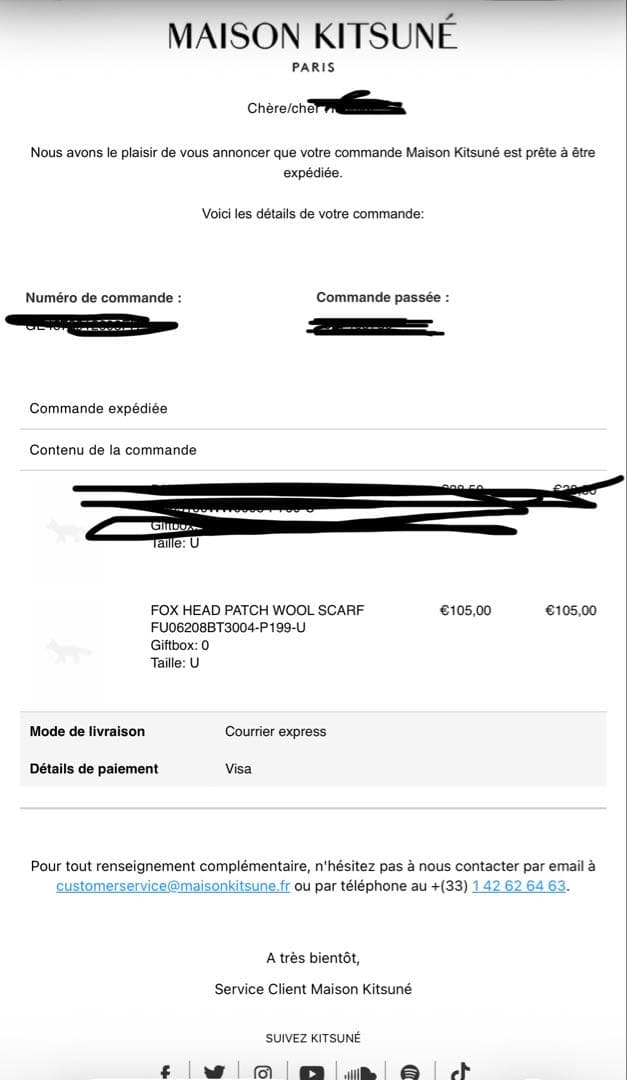 MAISON KITSUNÉ バージンウール マフラー 大判ストール ブラック