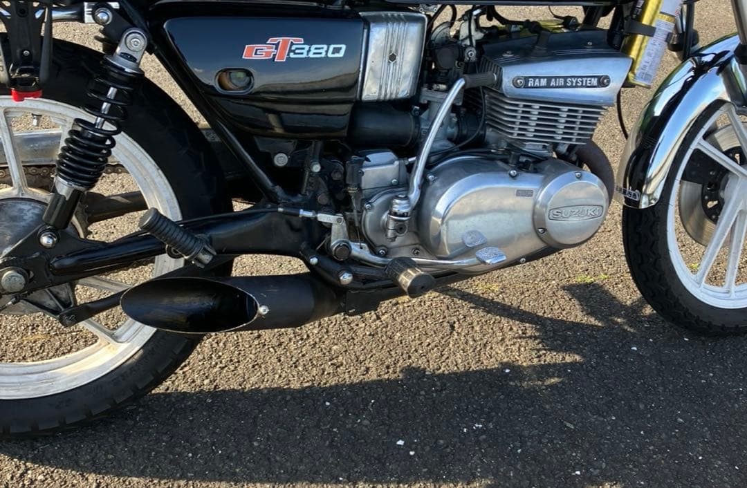 【あ】GT380 キング管　80パイ　ワンオフマフラー