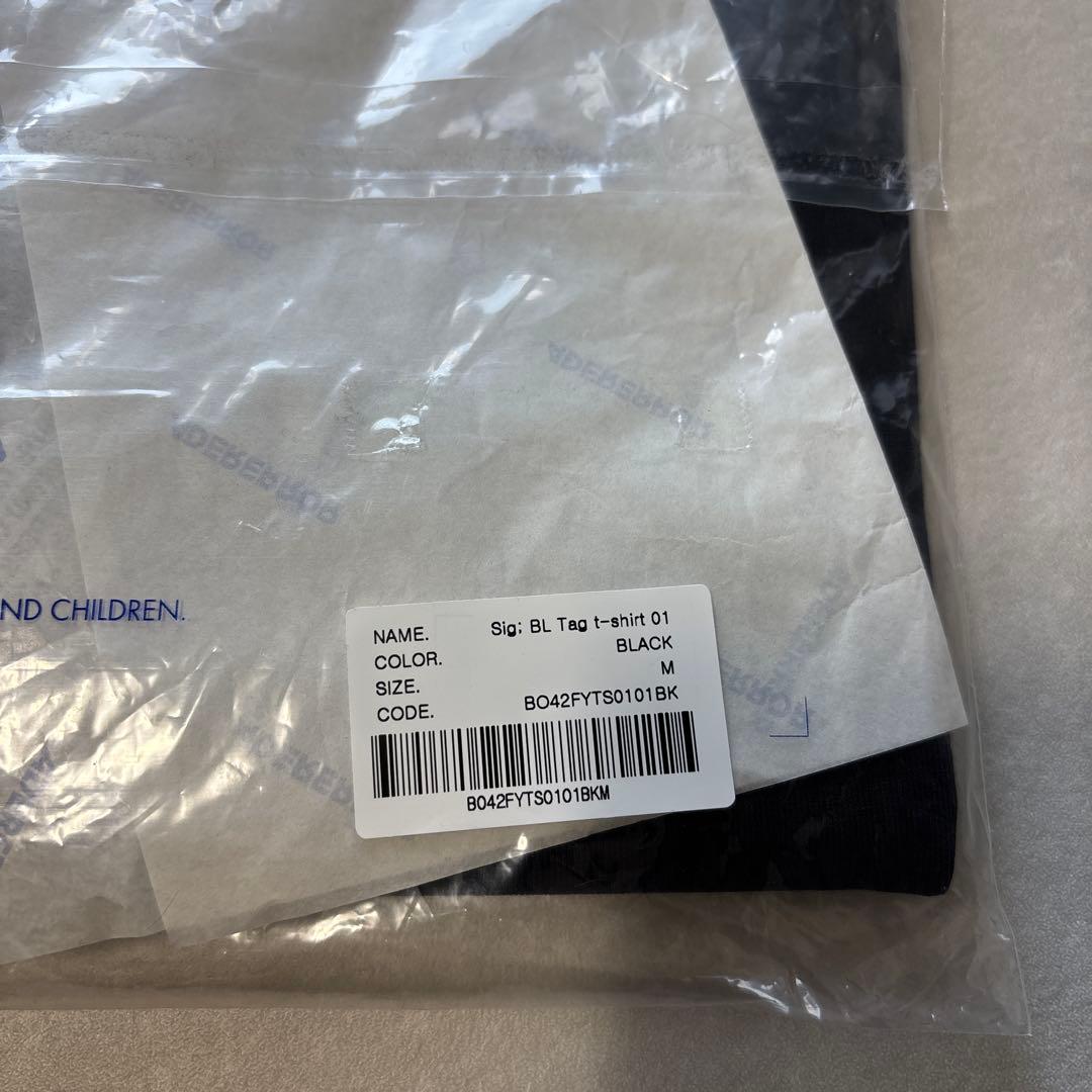 ADER ERROR Sig; BL Tag t-shirt 01 完売品