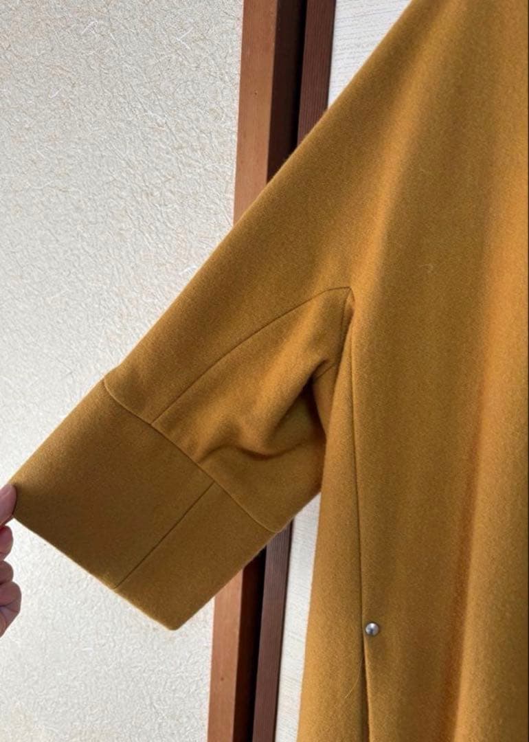 Mansart 鮮やか　マスタード　コクーン　コート　ヤマダヤ