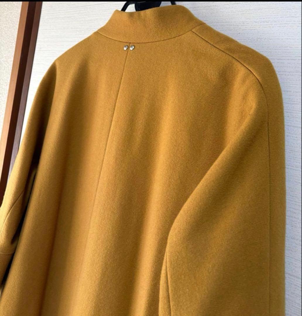 Mansart 鮮やか　マスタード　コクーン　コート　ヤマダヤ