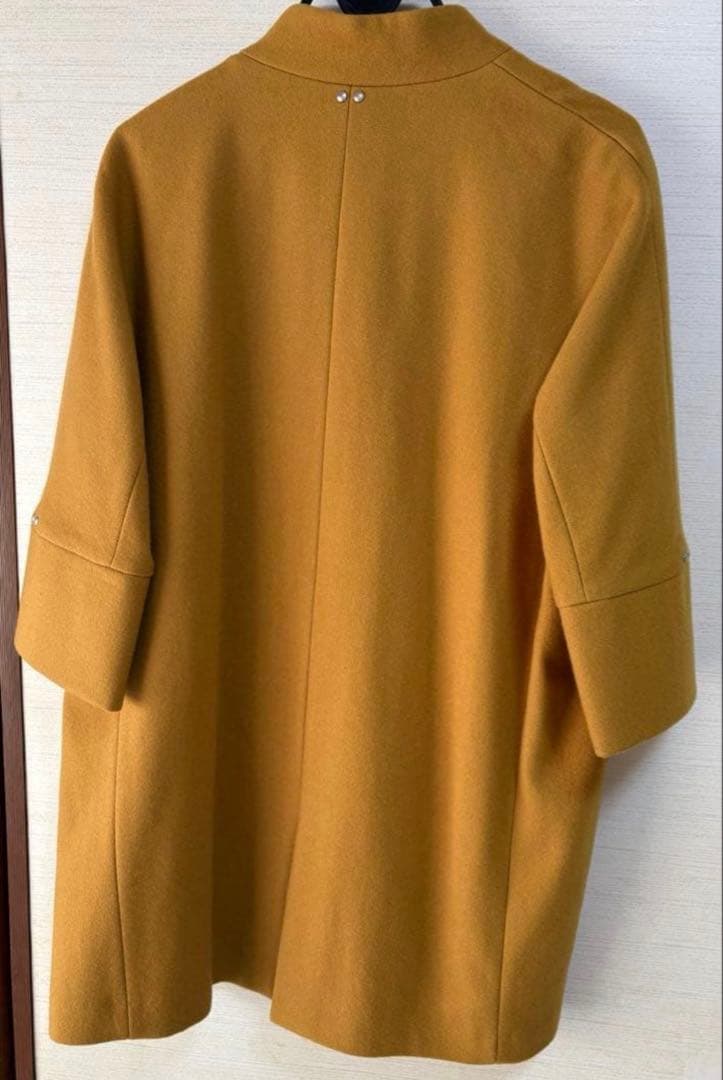 Mansart 鮮やか　マスタード　コクーン　コート　ヤマダヤ