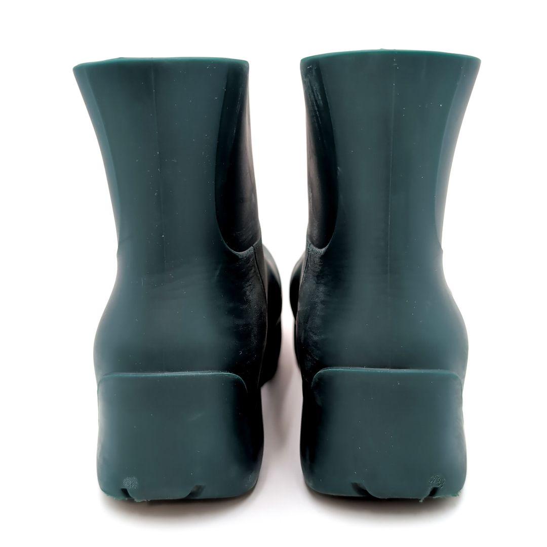 ボッテガヴェネタ　パドルアンクルブーツ　ラバー　ダークグリーン　26cm　３９