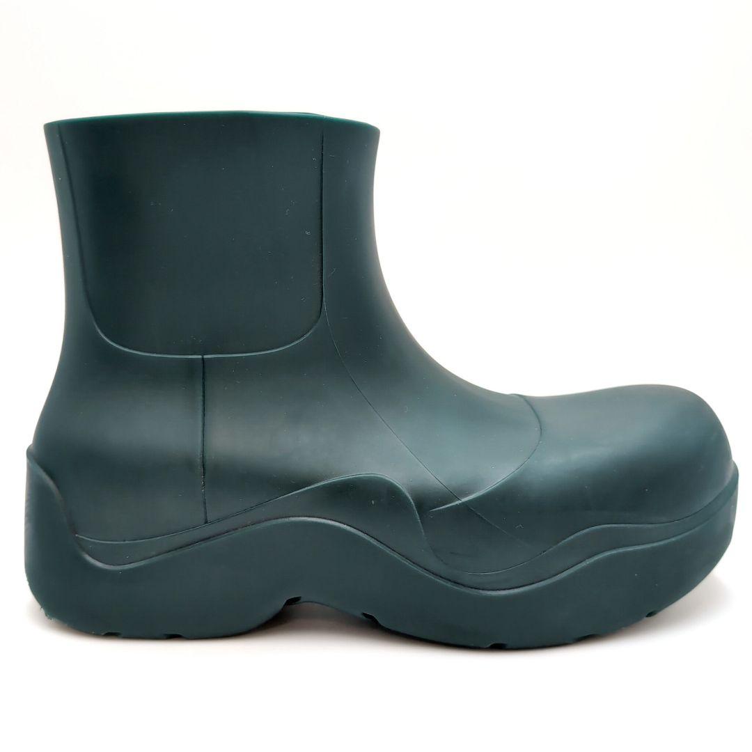 ボッテガヴェネタ　パドルアンクルブーツ　ラバー　ダークグリーン　26cm　３９