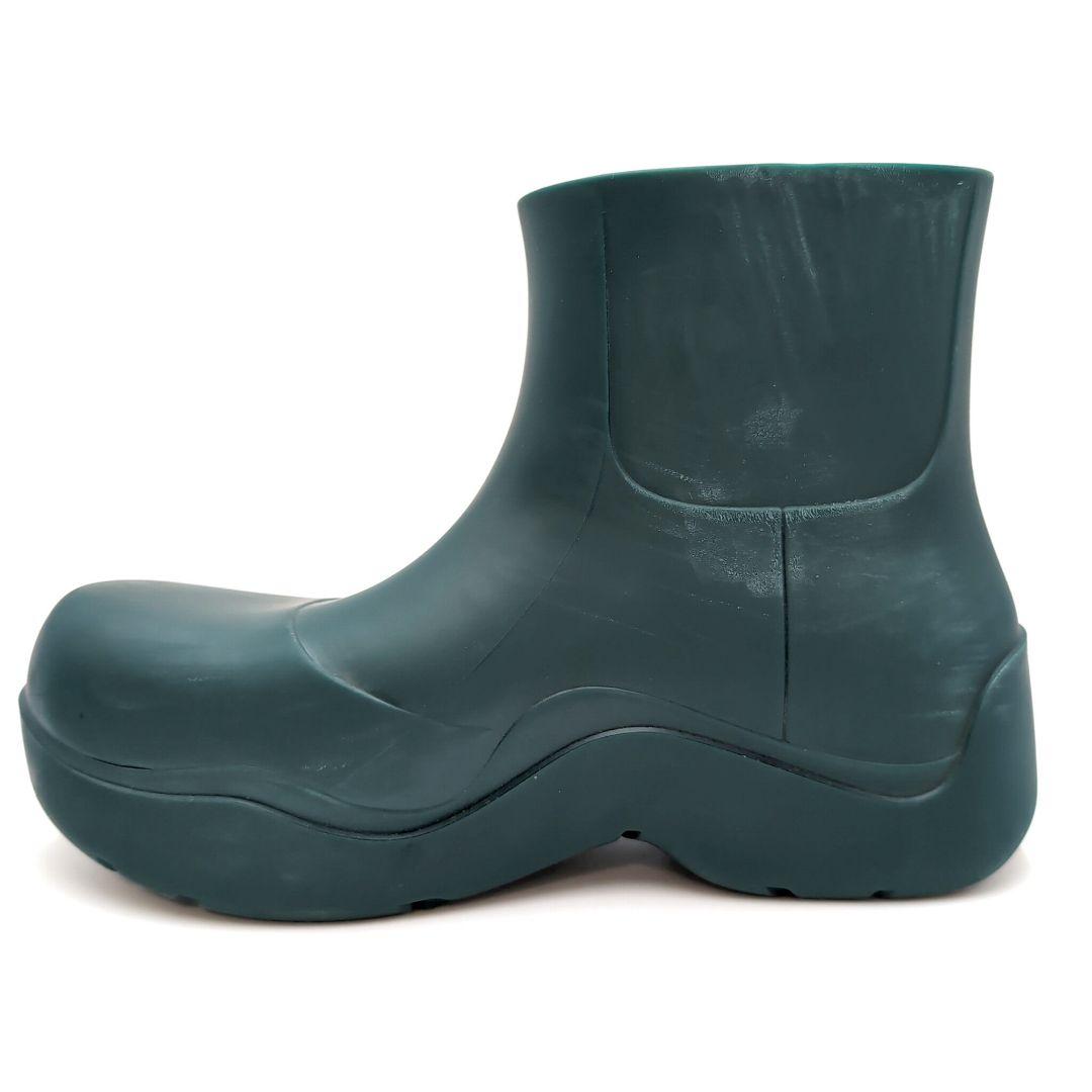 ボッテガヴェネタ　パドルアンクルブーツ　ラバー　ダークグリーン　26cm　３９