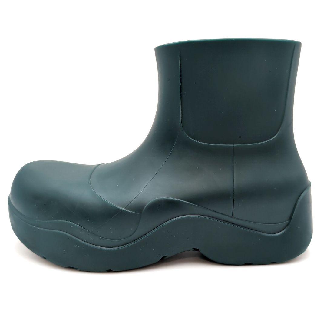 ボッテガヴェネタ　パドルアンクルブーツ　ラバー　ダークグリーン　26cm　３９