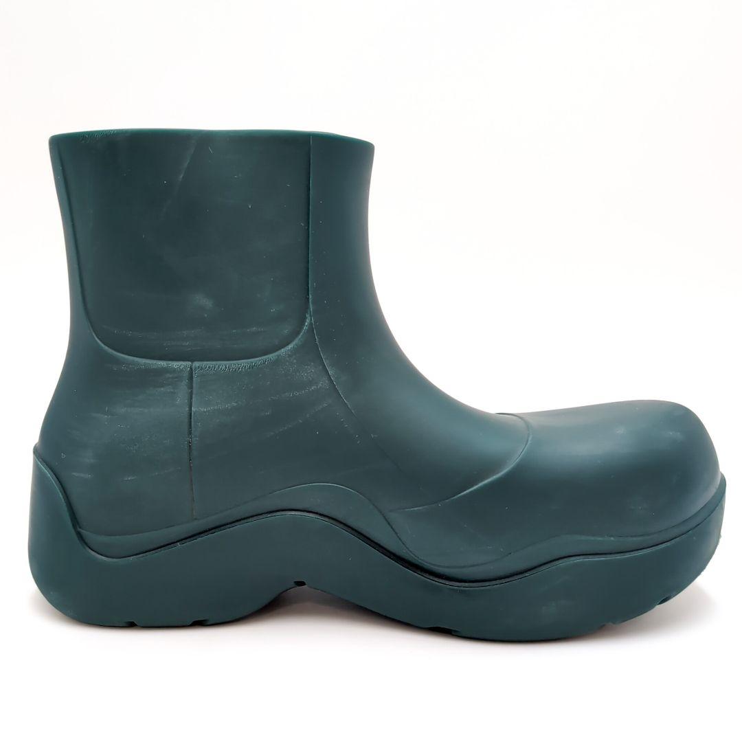 ボッテガヴェネタ　パドルアンクルブーツ　ラバー　ダークグリーン　26cm　３９