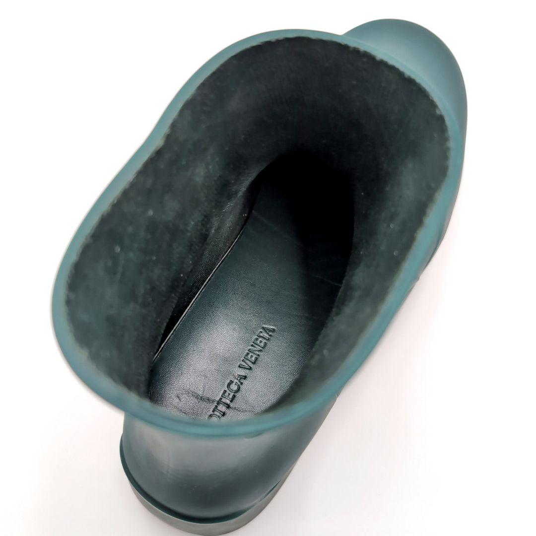 ボッテガヴェネタ　パドルアンクルブーツ　ラバー　ダークグリーン　26cm　３９