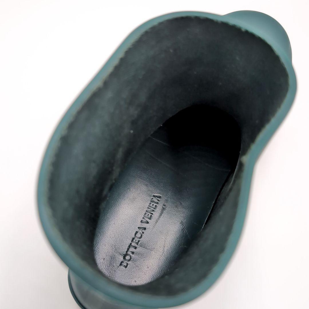 ボッテガヴェネタ　パドルアンクルブーツ　ラバー　ダークグリーン　26cm　３９