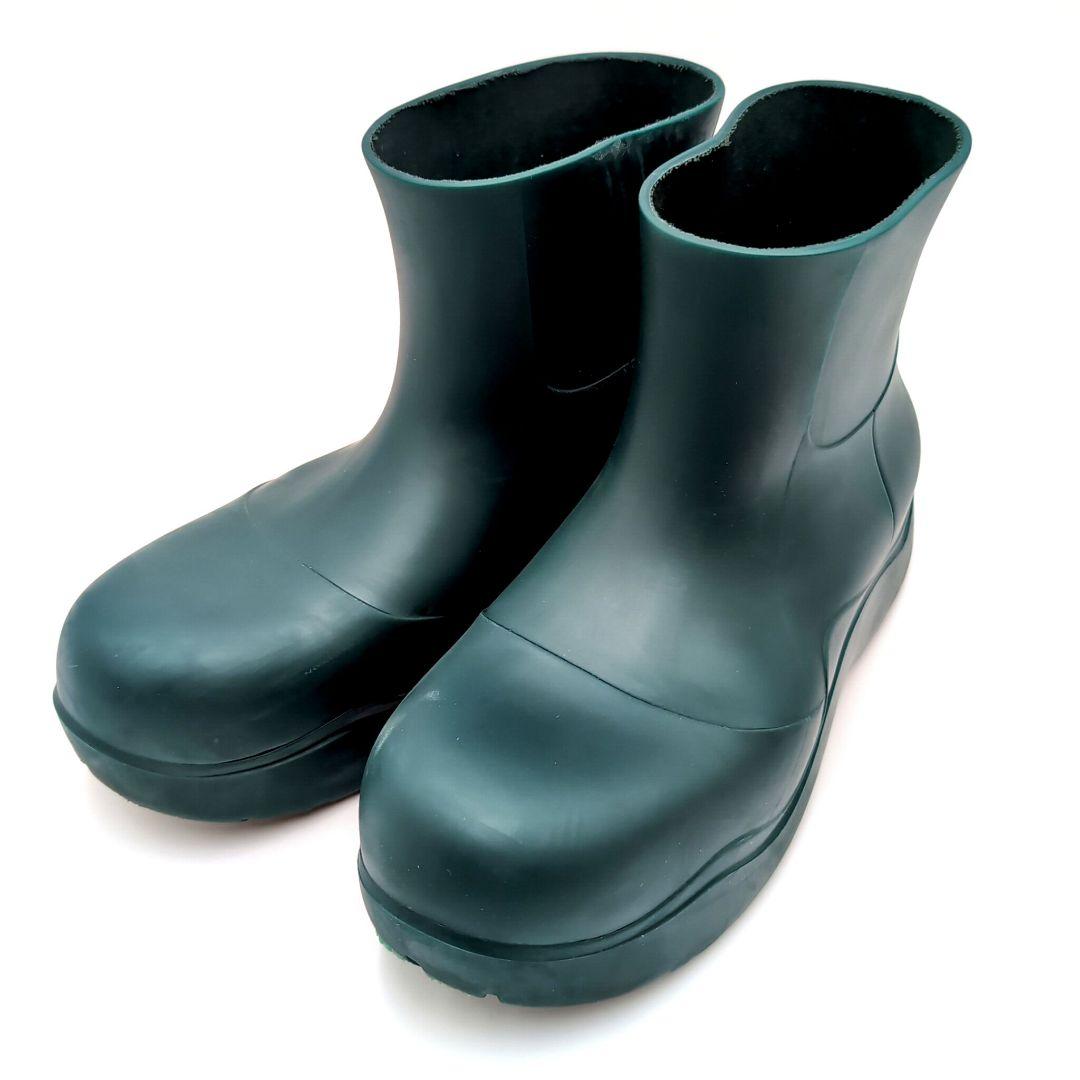 ボッテガヴェネタ　パドルアンクルブーツ　ラバー　ダークグリーン　26cm　３９