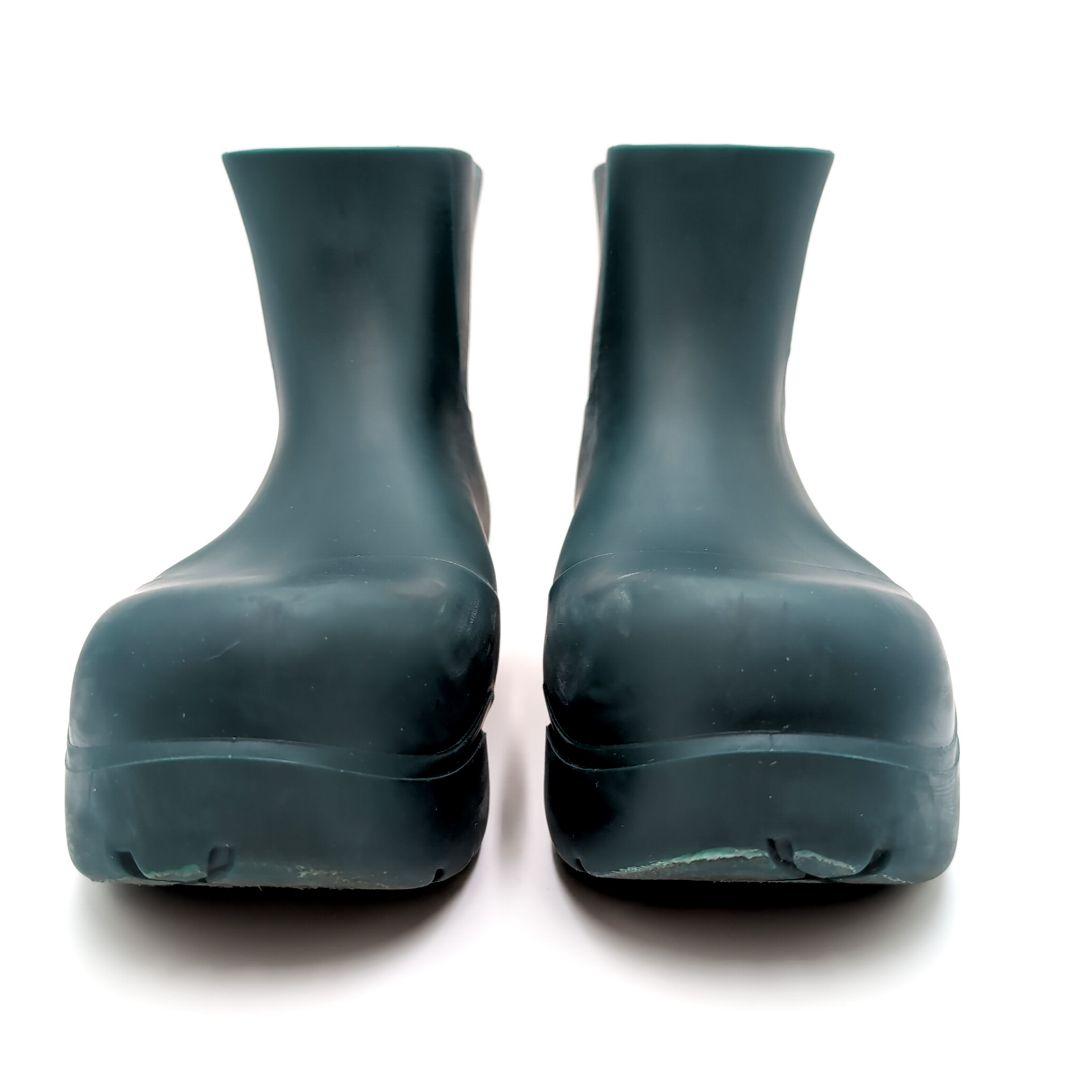 ボッテガヴェネタ　パドルアンクルブーツ　ラバー　ダークグリーン　26cm　３９