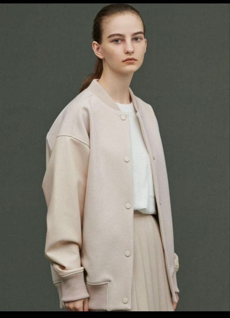 uncrave エコレザー　スタジアムブルゾン