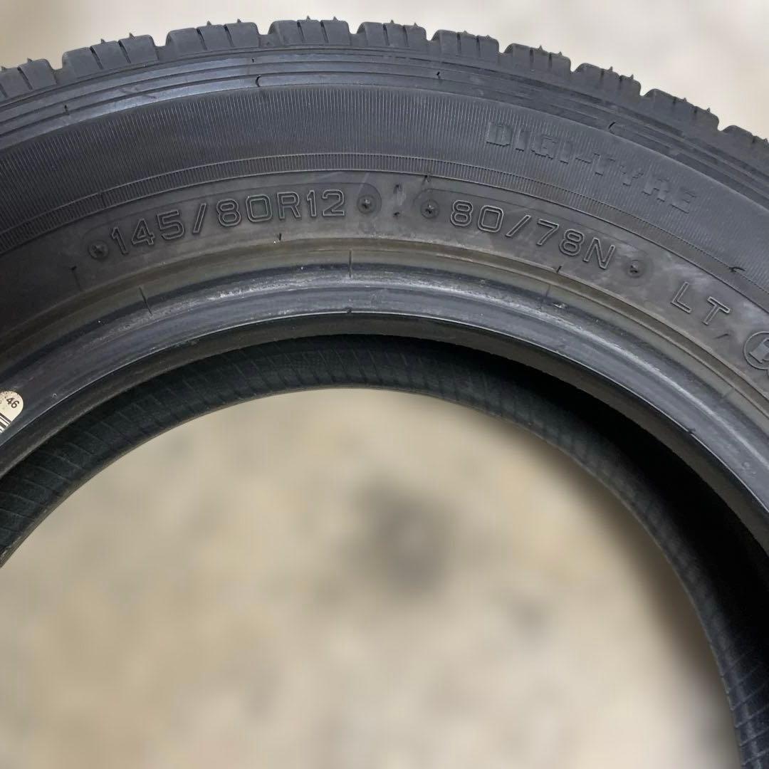 サマータイヤ ダンロップ ENASAVE 142/80R12 LT （青856）