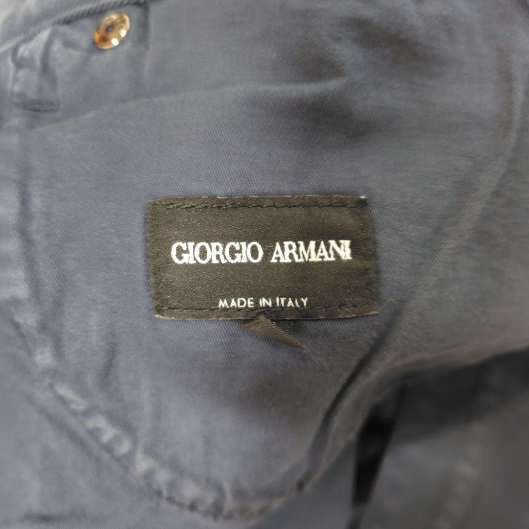 新品未使用　現行　XL　ジョルジオアルマーニ　チノパン　レザータグ　刺繍