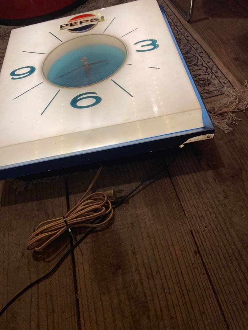 専用品　　　ビンテージ PEPSI ペプシコーラ 壁掛け時計USA 当時物