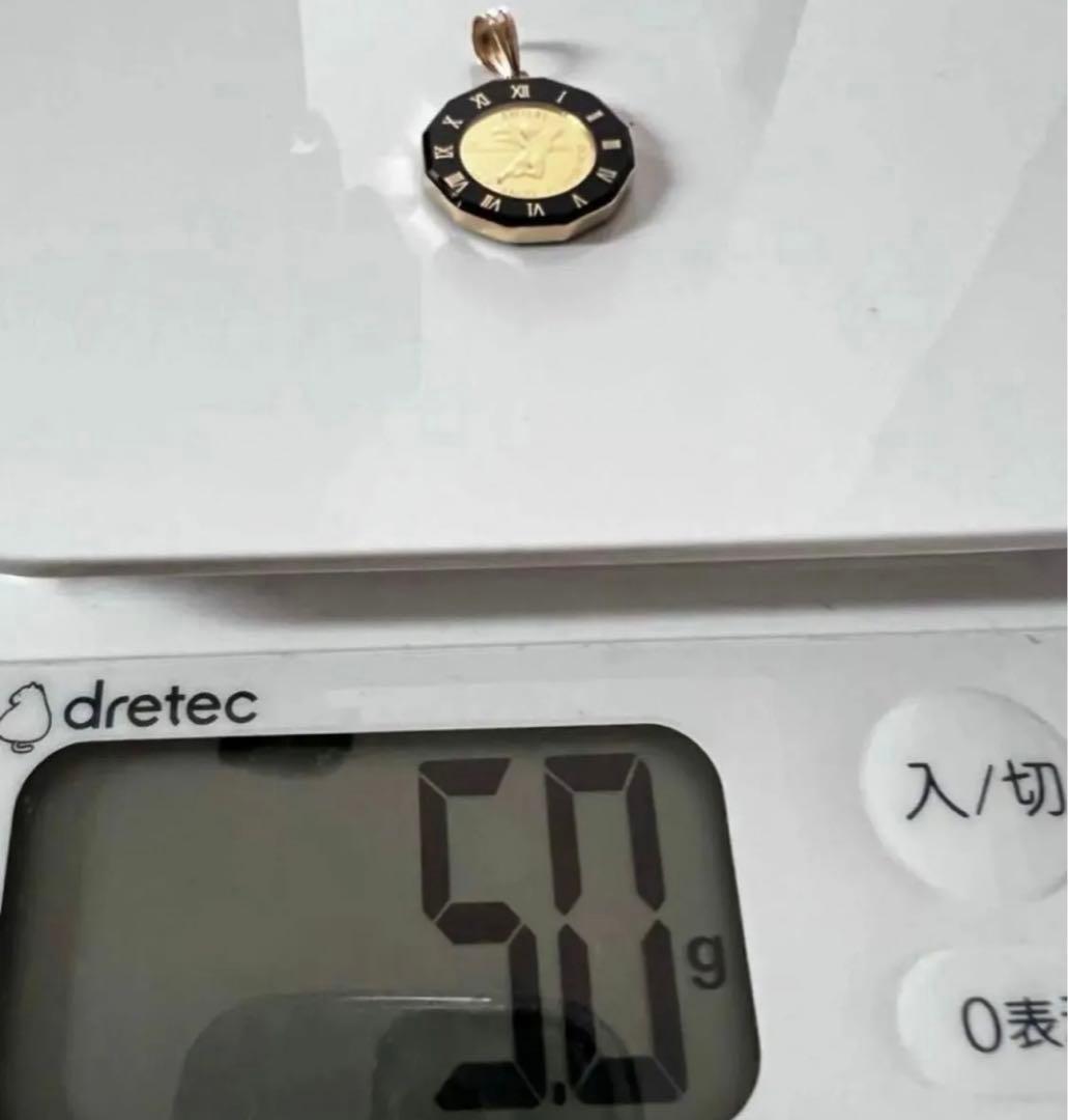 K24ネックレストップ K18枠 ツバル ペンダントトップ