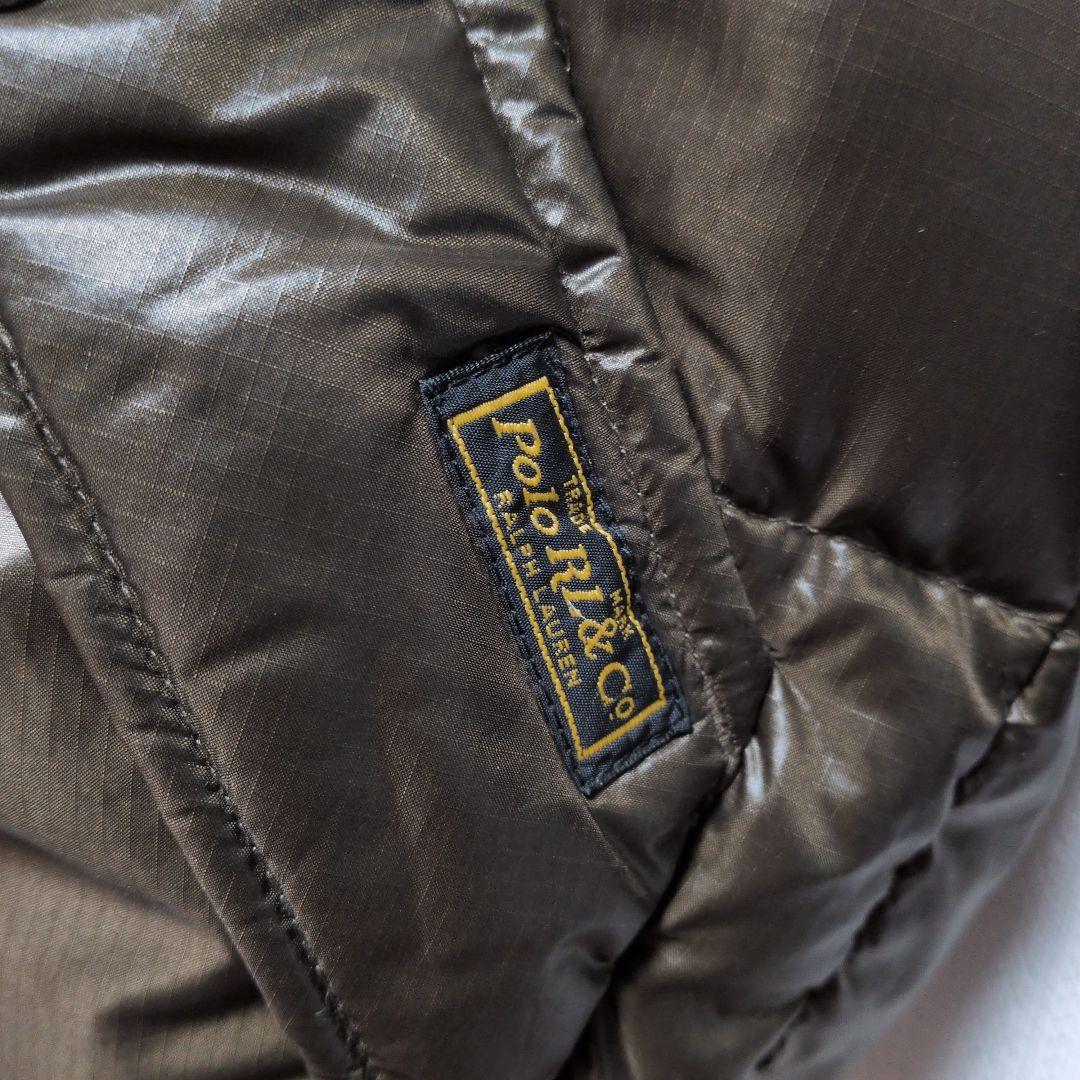 【希少☆レア】Polo Ralph Lauren レザーパッチ ダウンベスト