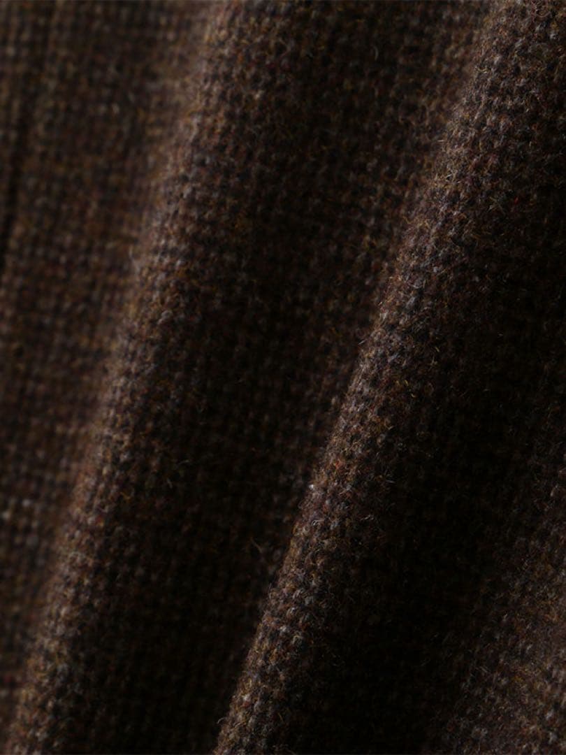 タグ付き新品未使用エトレトウキョウ　チェックツイードテーラードジャケットM 茶