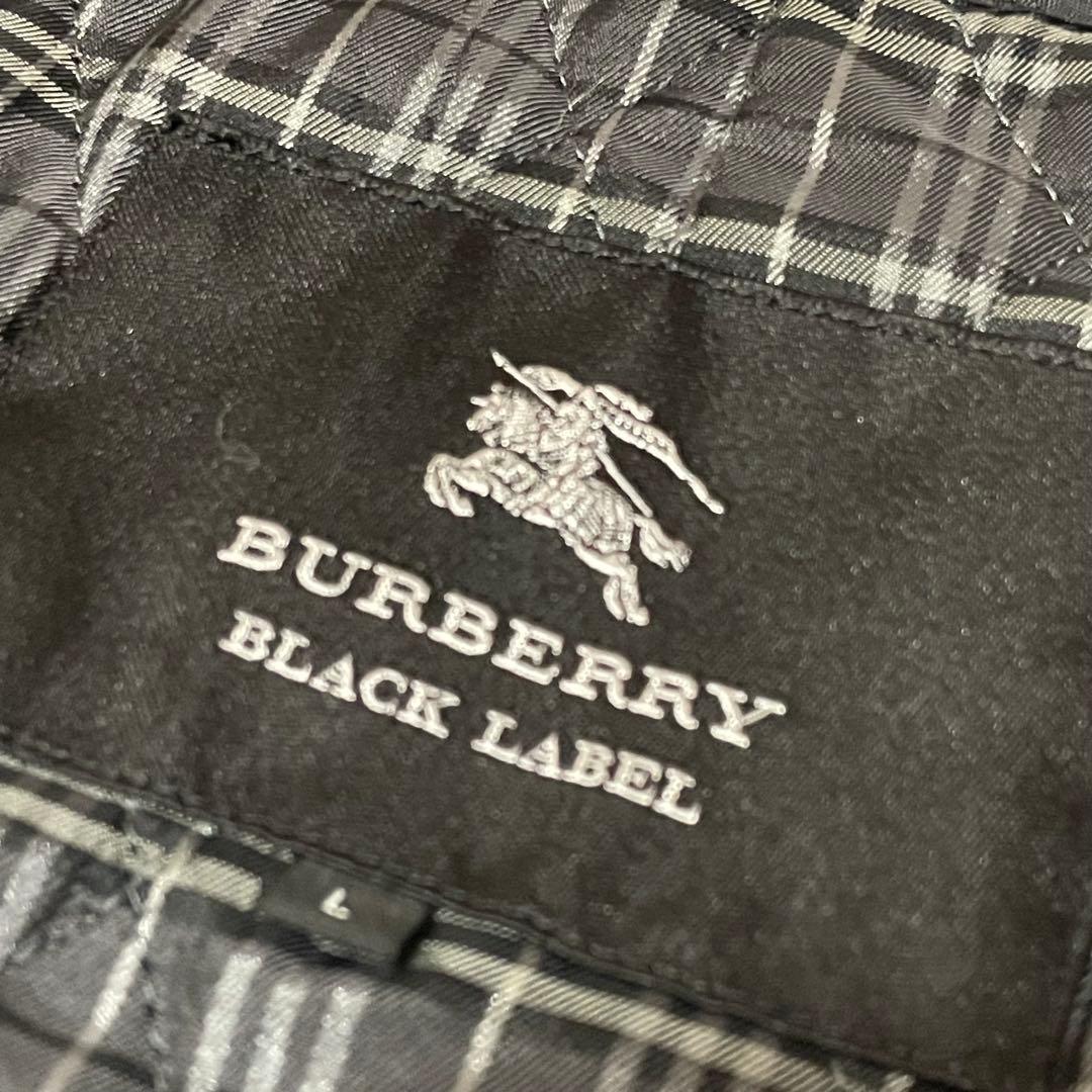 極美品✨バーバリーブラックレーベル トレンチコートLグレー ライナー付 チェック
