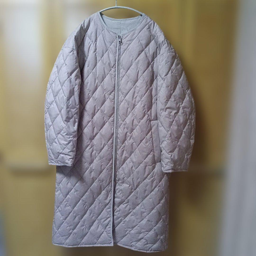 green label relaxing キルティングダウンコート リバーシブル